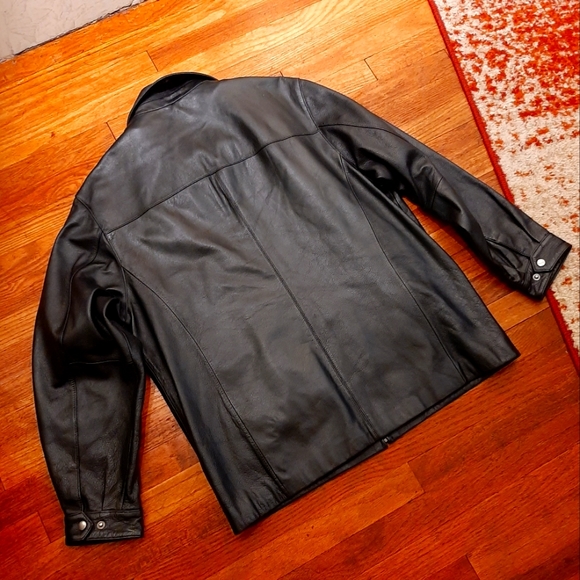 St. John's Bay leather coat - Picture 2 of 8